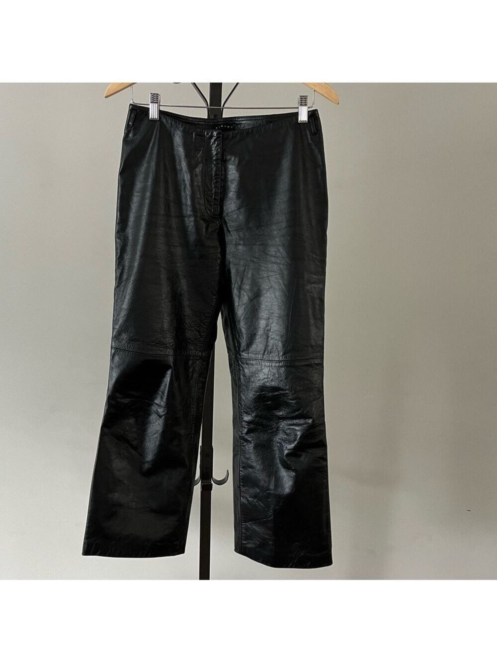 Sisley Leather Pants, Colour Black.